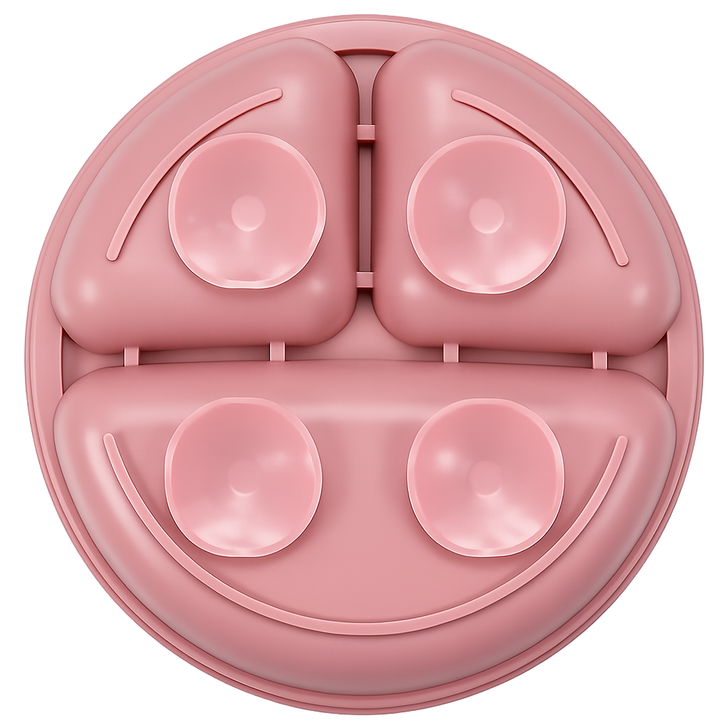 Silicone Suction Baby Feeding Plate Set