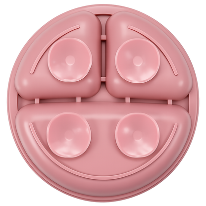 Silicone Suction Baby Feeding Plate Set